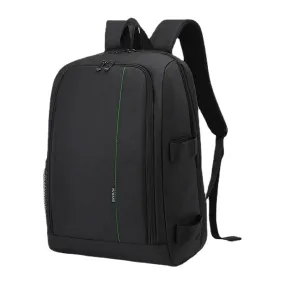 Men Nylon Waterproof Solid Color Large Capacity Camera Equipment Laptop Camera Bag Backpack