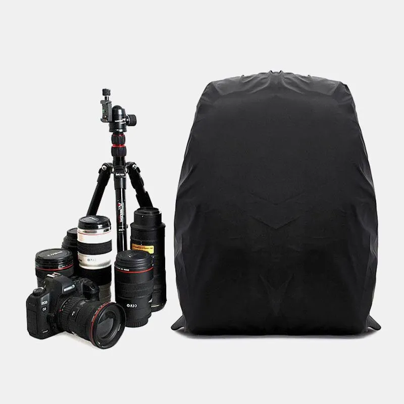 Men Nylon Waterproof Solid Color Large Capacity Camera Equipment Laptop Camera Bag Backpack