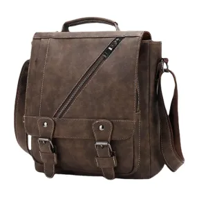 Men PU Leather Large Capacity Vintage Casual Waterproof Breathable Crossbody Bags Shoulder Bags Handbag