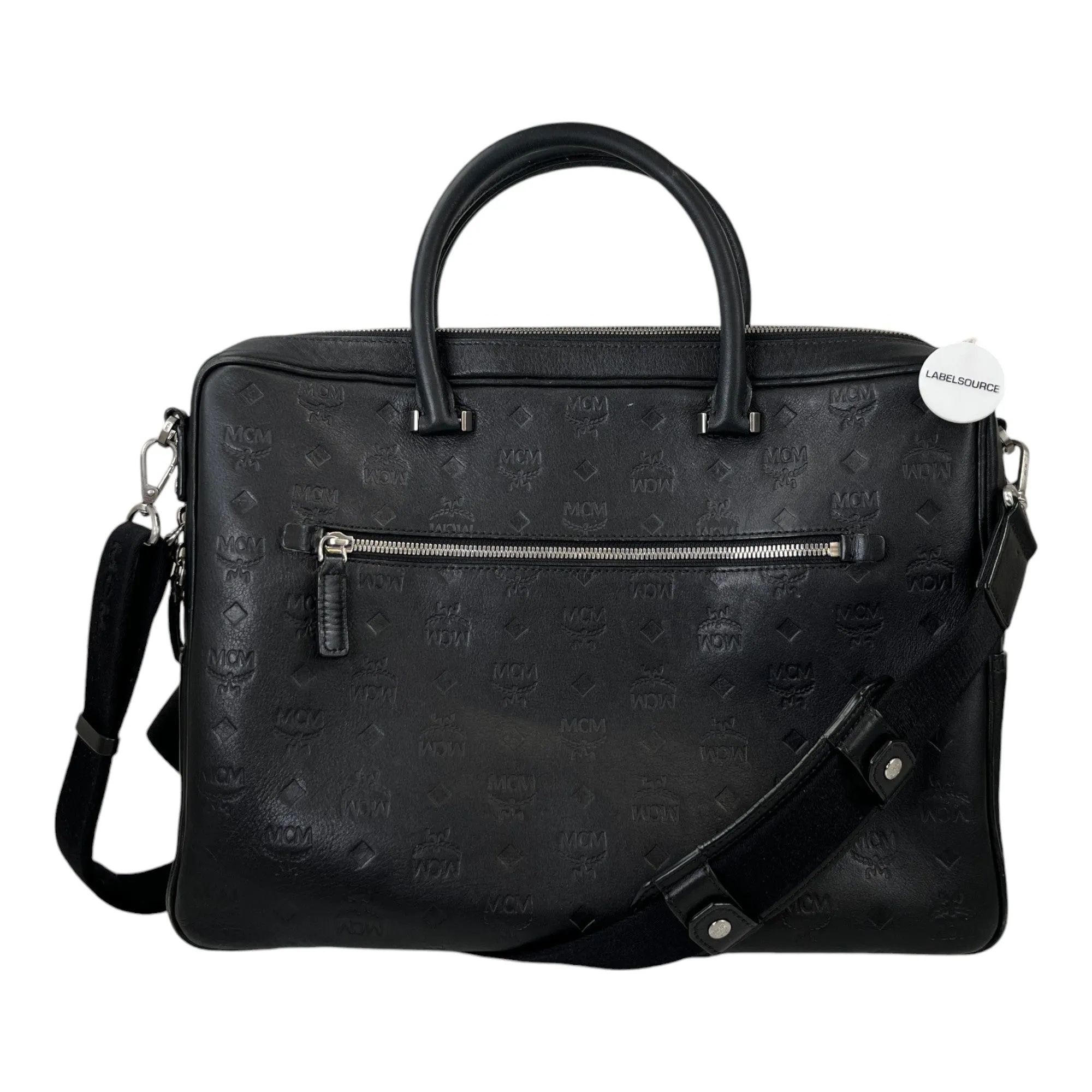 Men's Ottomar Monogram Briefcase Bag Black