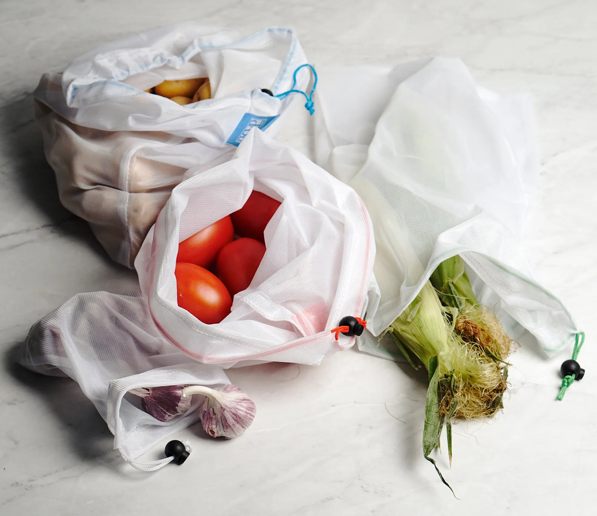 Mesh Produce Bags Set Of 3 - Large