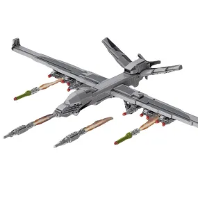 Military Unmanned Drone Wing Loong UAV-2 Bricks Toy