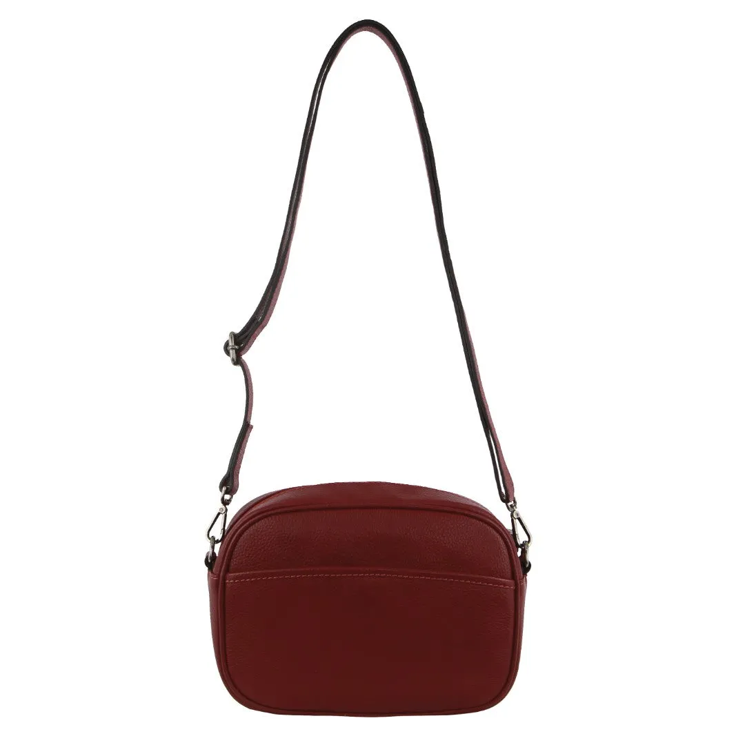 Milleni - NL3737 Ladies Leather camera bag - Cabernet