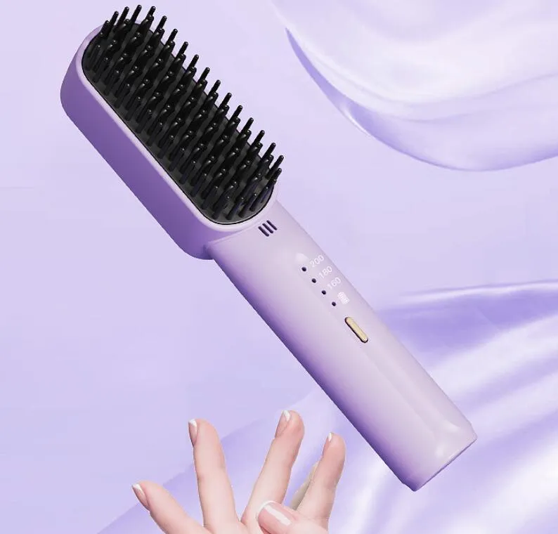 Mini Charging Straight Comb Portable Fashion