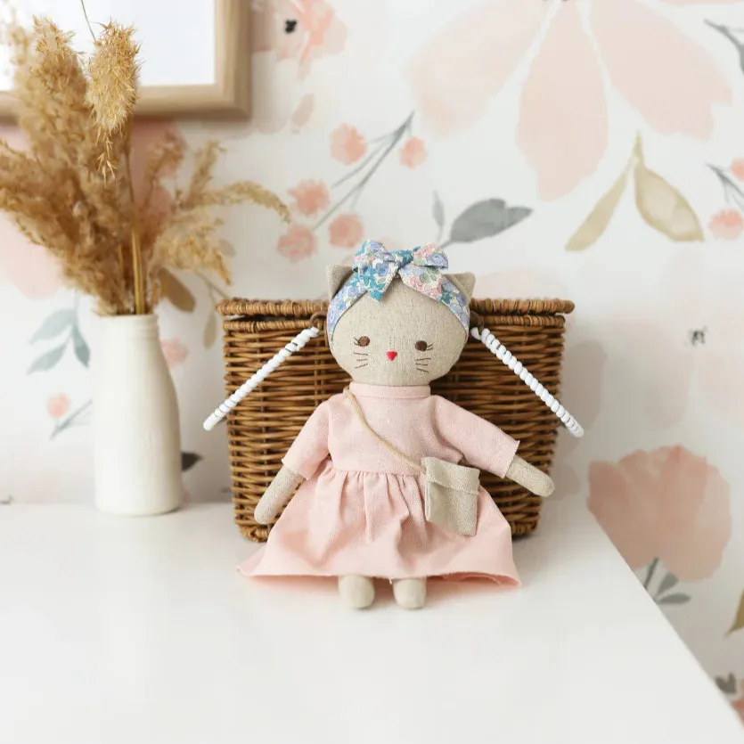 Mini Lilly Kitty Pink Linen