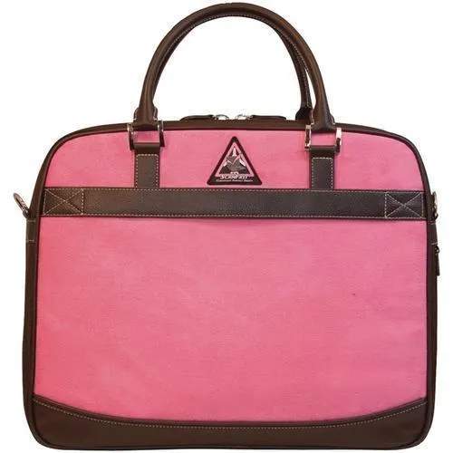 Mobile Edge(R) MESFEBX 16 PC/17 MacBook(R) ScanFast(TM) Element Briefcase (Pink Suede)