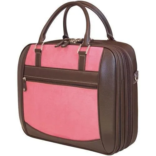 Mobile Edge(R) MESFEBX 16 PC/17 MacBook(R) ScanFast(TM) Element Briefcase (Pink Suede)