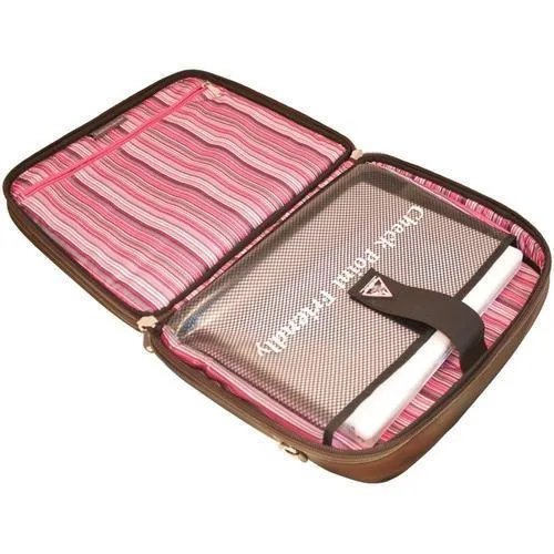 Mobile Edge(R) MESFEBX 16 PC/17 MacBook(R) ScanFast(TM) Element Briefcase (Pink Suede)