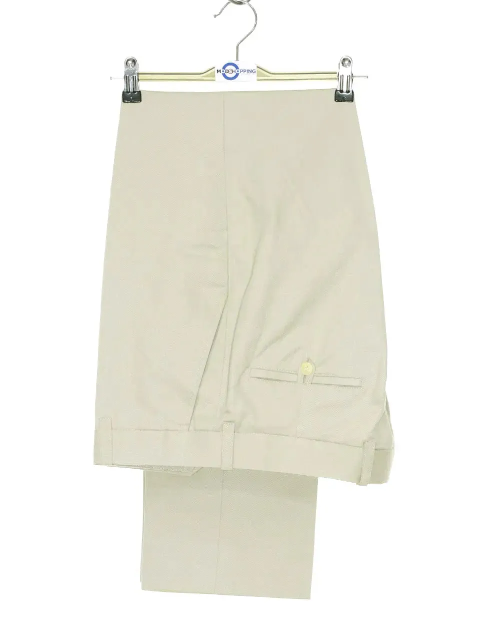 Mod Sta Press Trousers - Beige Sta Press Trouser