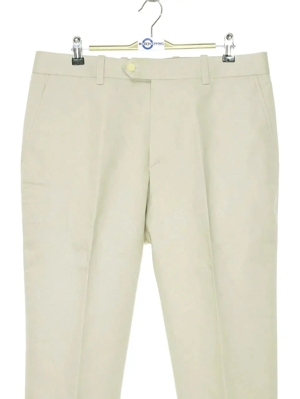 Mod Sta Press Trousers - Beige Sta Press Trouser