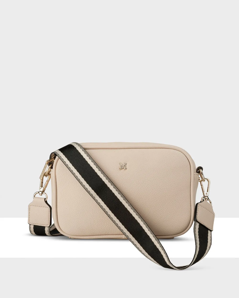 Monica Camera Crossbody Bag   Stripe Bag Strap