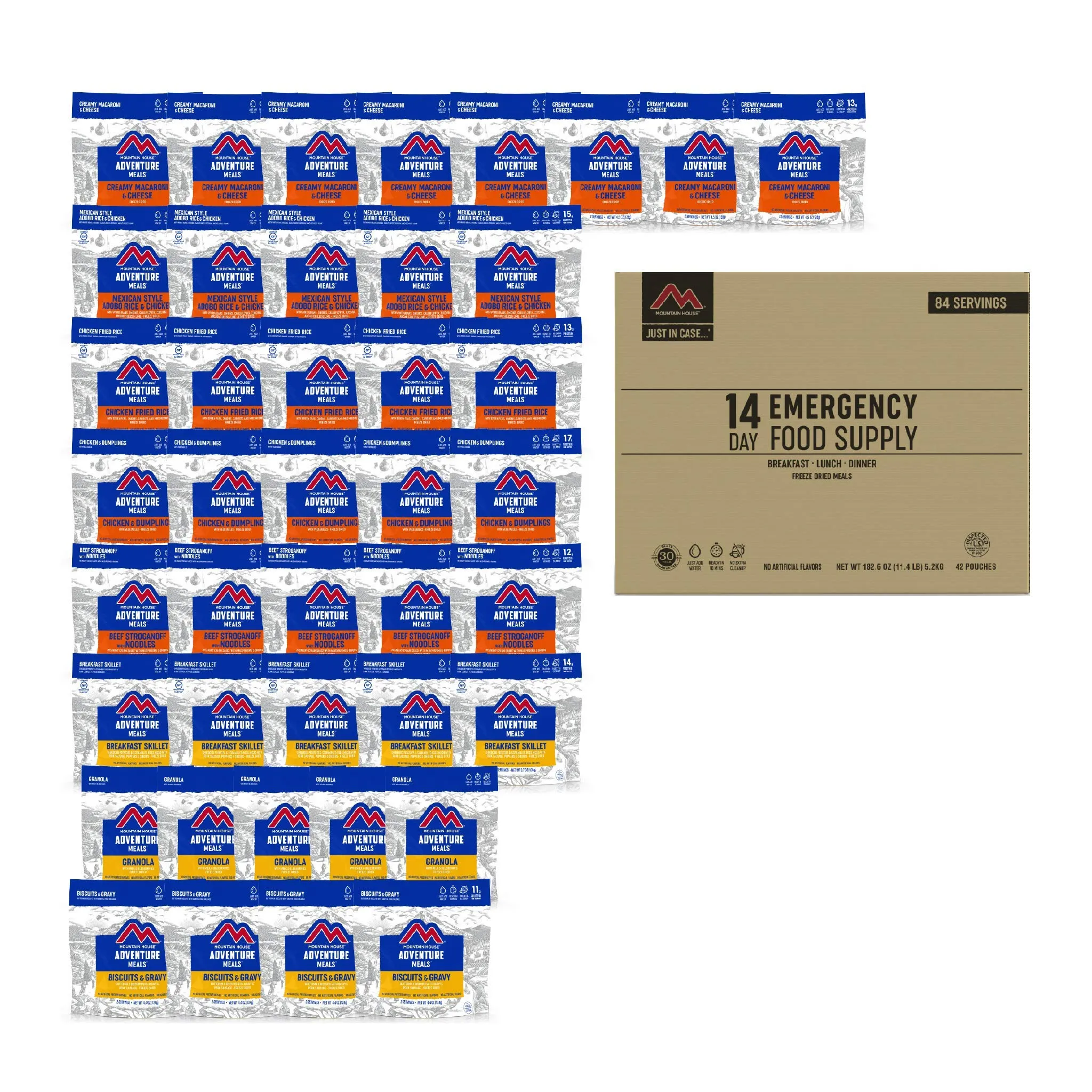 Mountain House - 14-Day Emergency Food Supply - 84 Servings