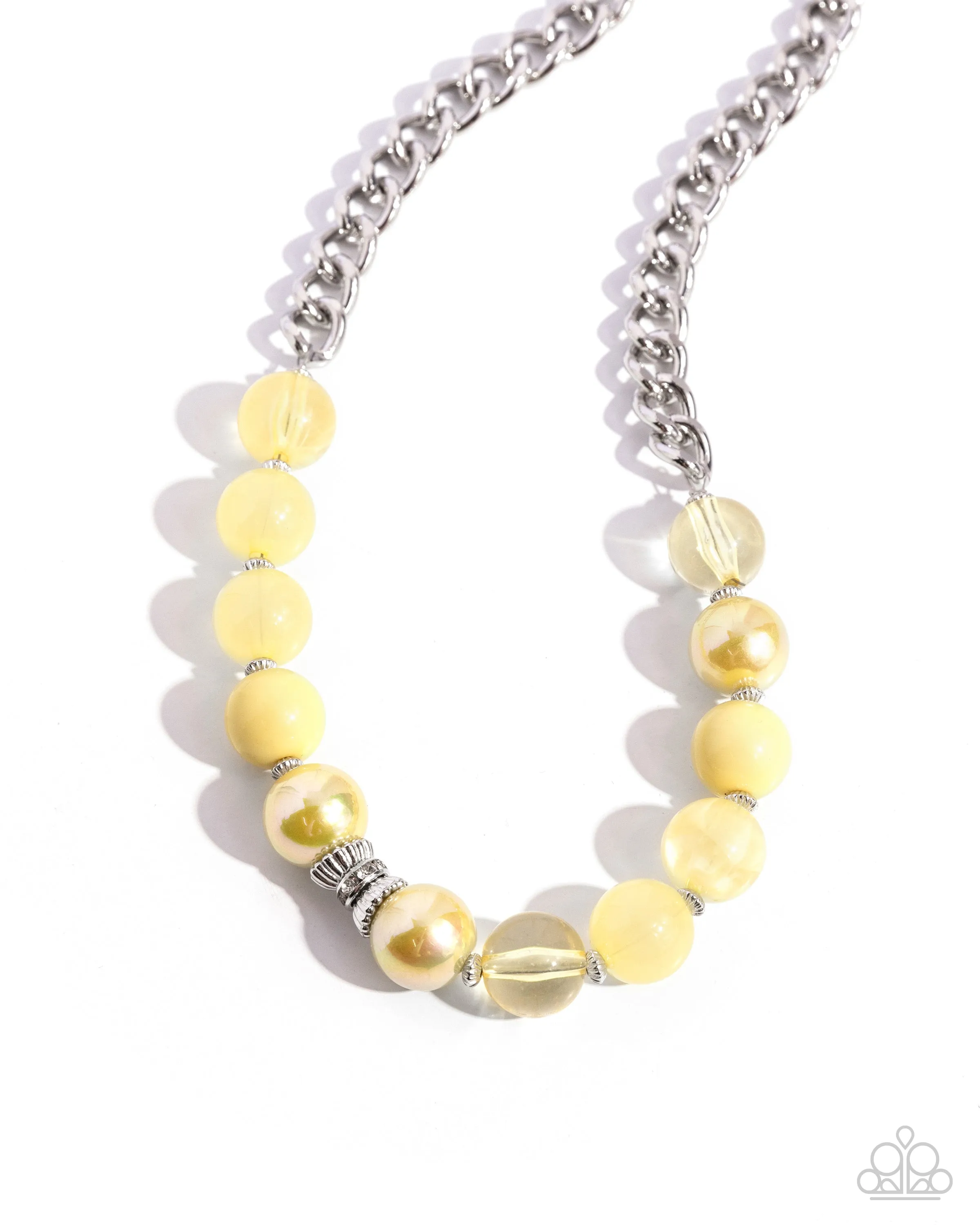 Necklaces Opulent Opacities - Yellow N171