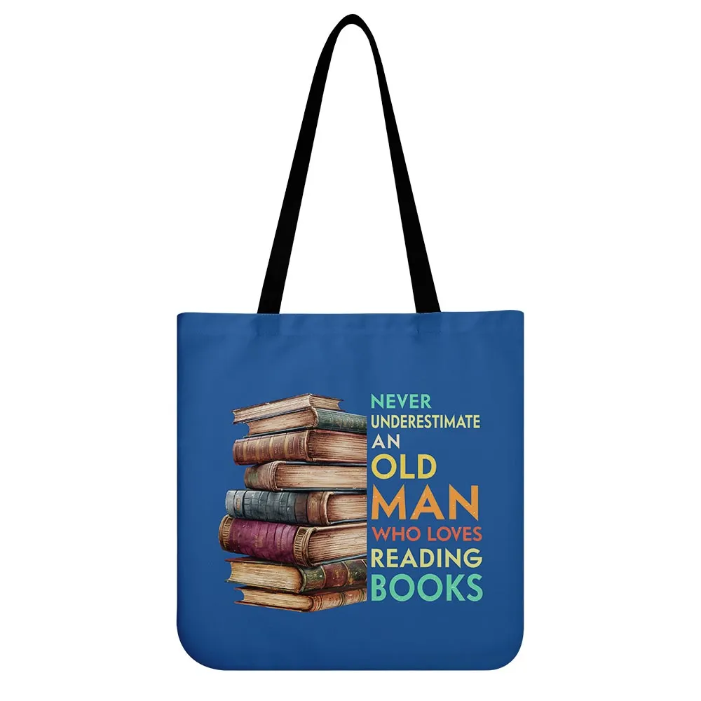 Never Underestimate An Old Man Book Lovers Gift TBF540