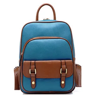 New fashion women vintage leather back pack bag, student backpack unisex school bag, bags women school, women backpack sports