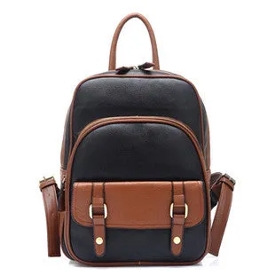 New fashion women vintage leather back pack bag, student backpack unisex school bag, bags women school, women backpack sports