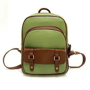 New fashion women vintage leather back pack bag, student backpack unisex school bag, bags women school, women backpack sports