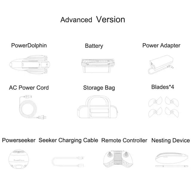 New PowerVision Power Dolphin Wizard Water Surface Drone