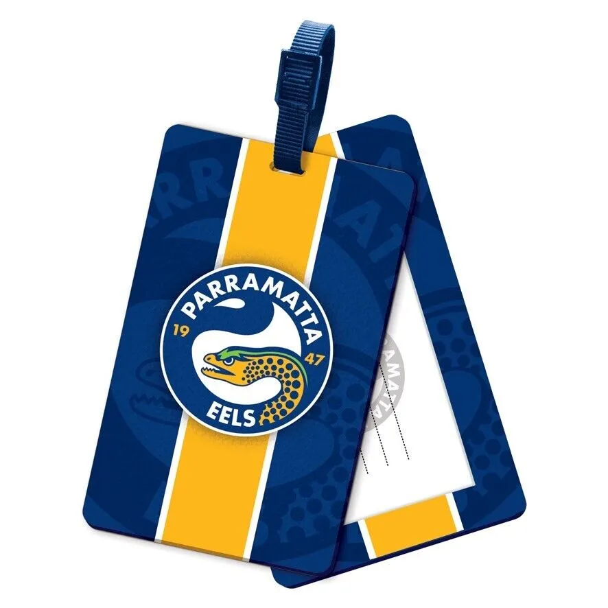 NRL Rubber Bag Tag - Parramatta Eels - School Travel Work