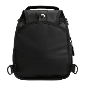 Nylon Waterproof Multifunction Casual Solid Color Backpack Crossbody Bag Chest For Male