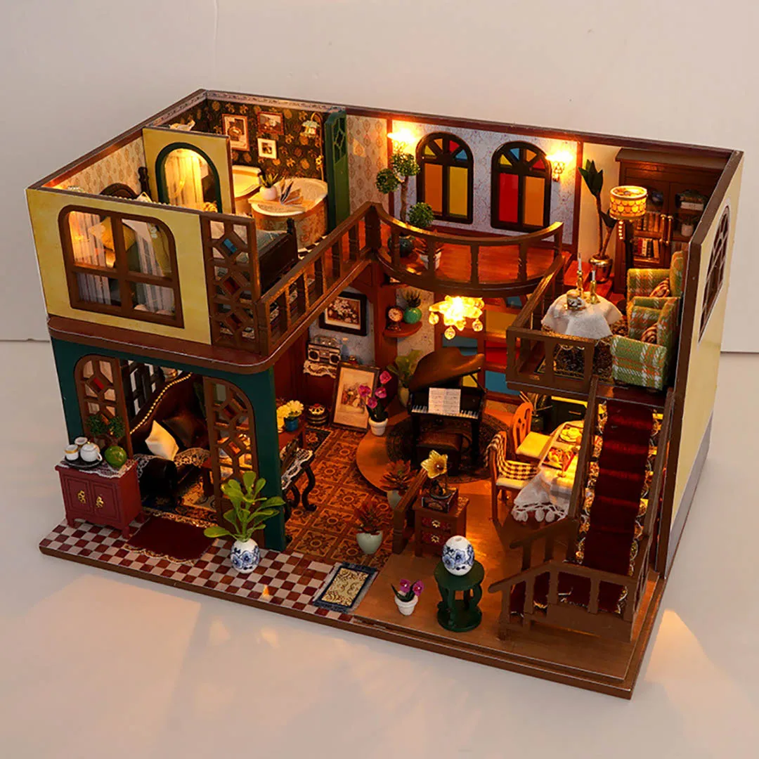 Oriental Charm Villa DIY Miniature Dollhouse Kit