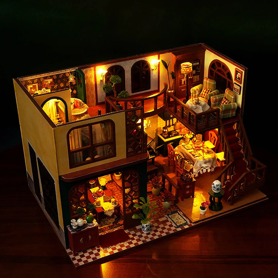 Oriental Charm Villa DIY Miniature Dollhouse Kit