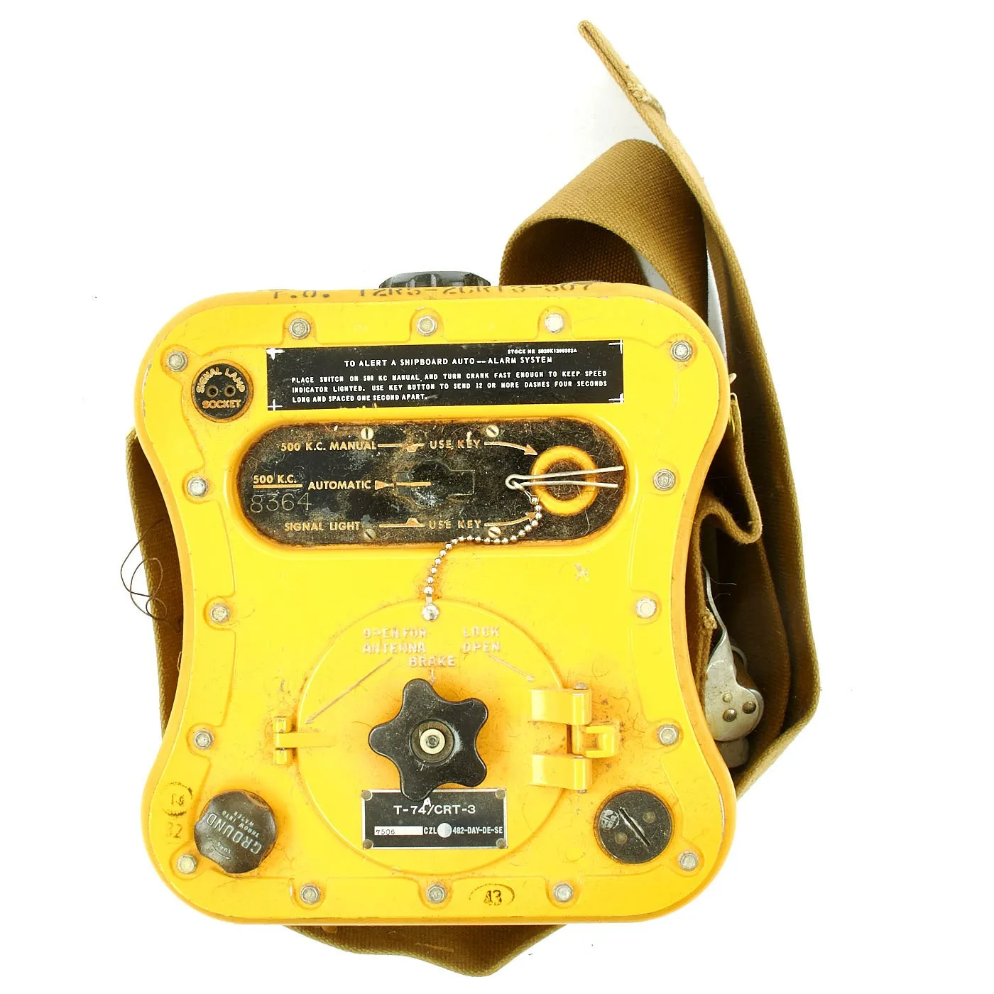 Original U.S. WWII USAAF Gibson Girl SCR-578 Survival Radio Transmitter