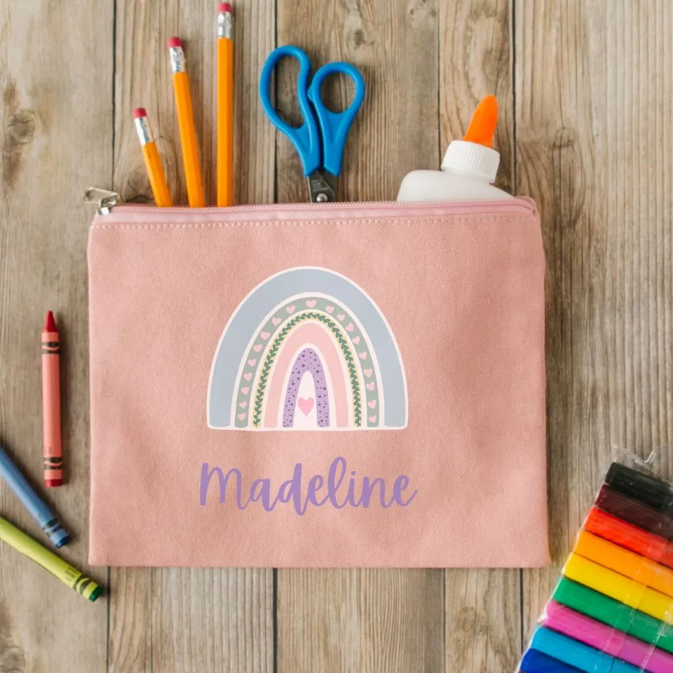 Personalized Kids Zippered Pencil Bags