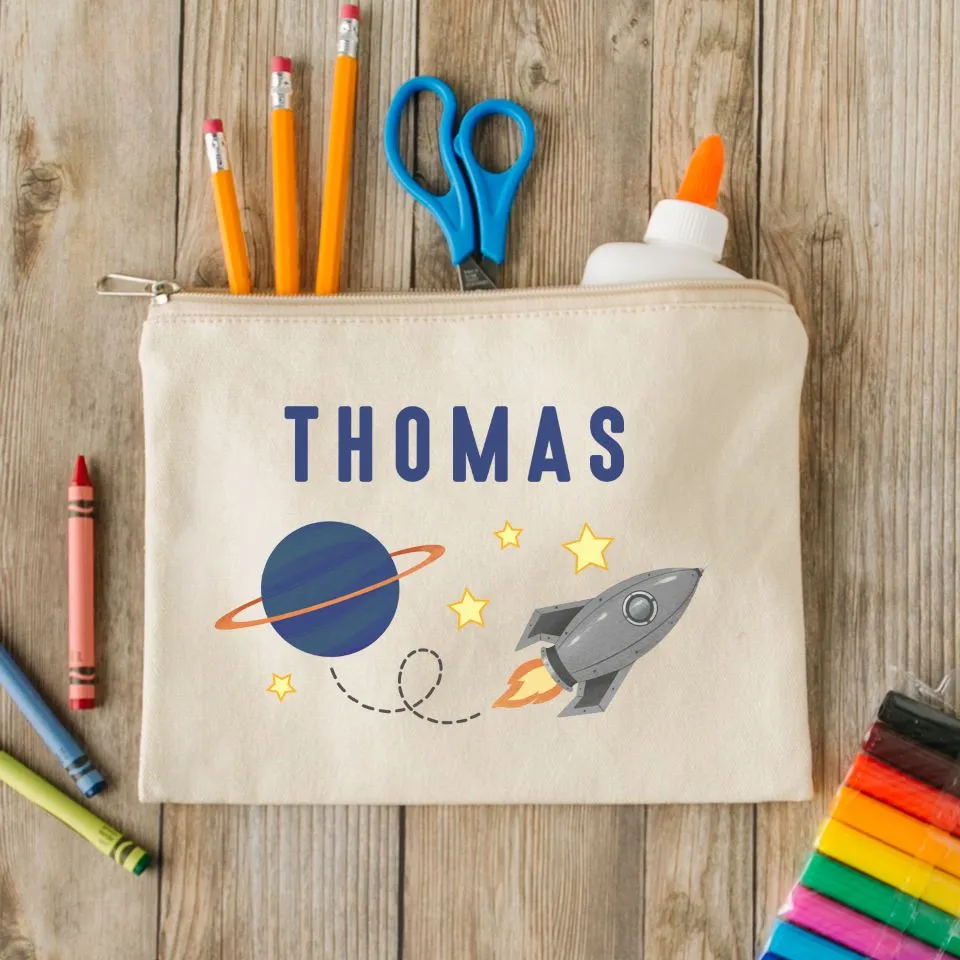 Personalized Kids Zippered Pencil Bags