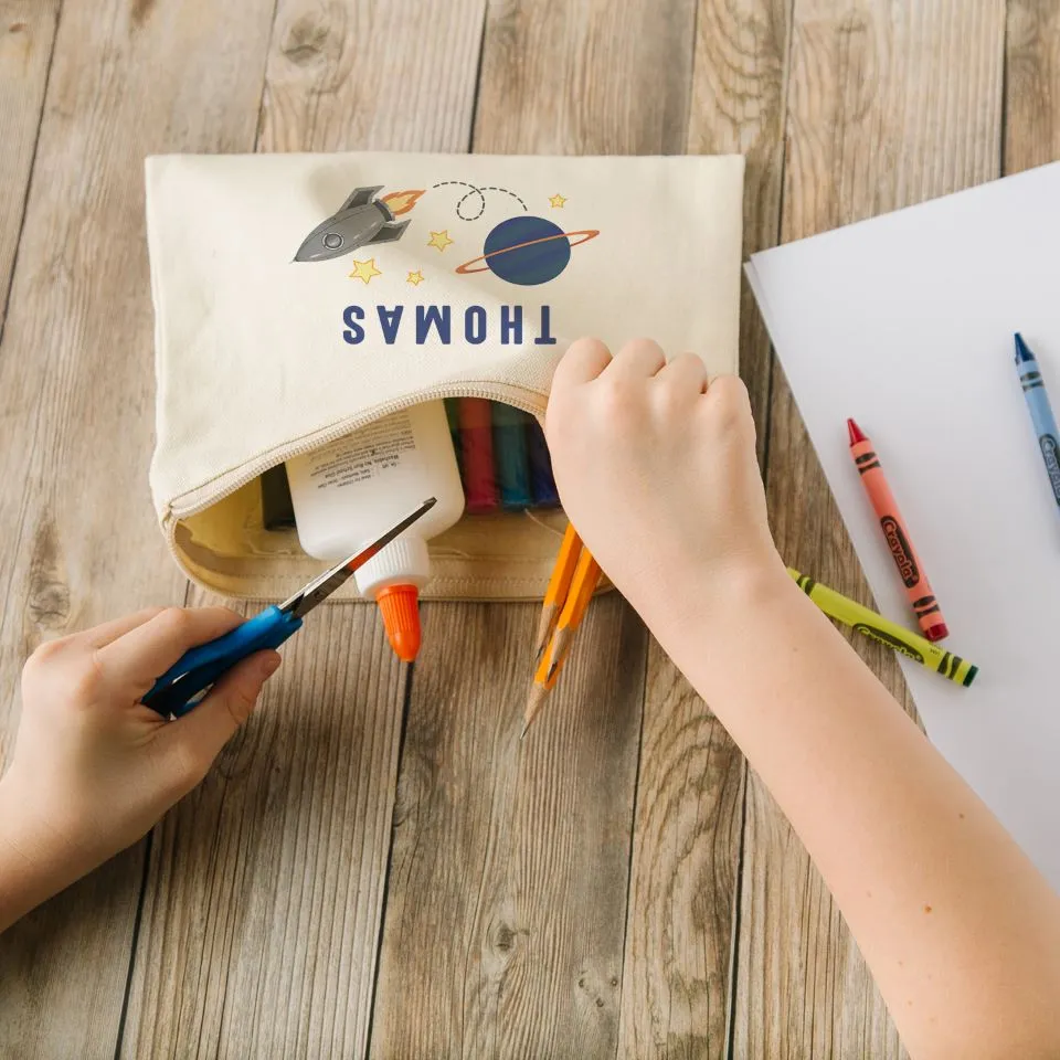 Personalized Kids Zippered Pencil Bags