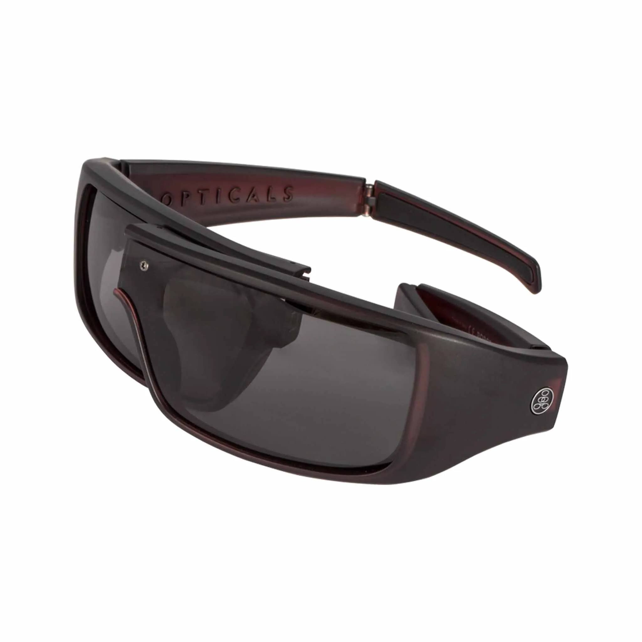 POPGEAR | Polarized, Matte Wine Black Crystal, Gray Lens