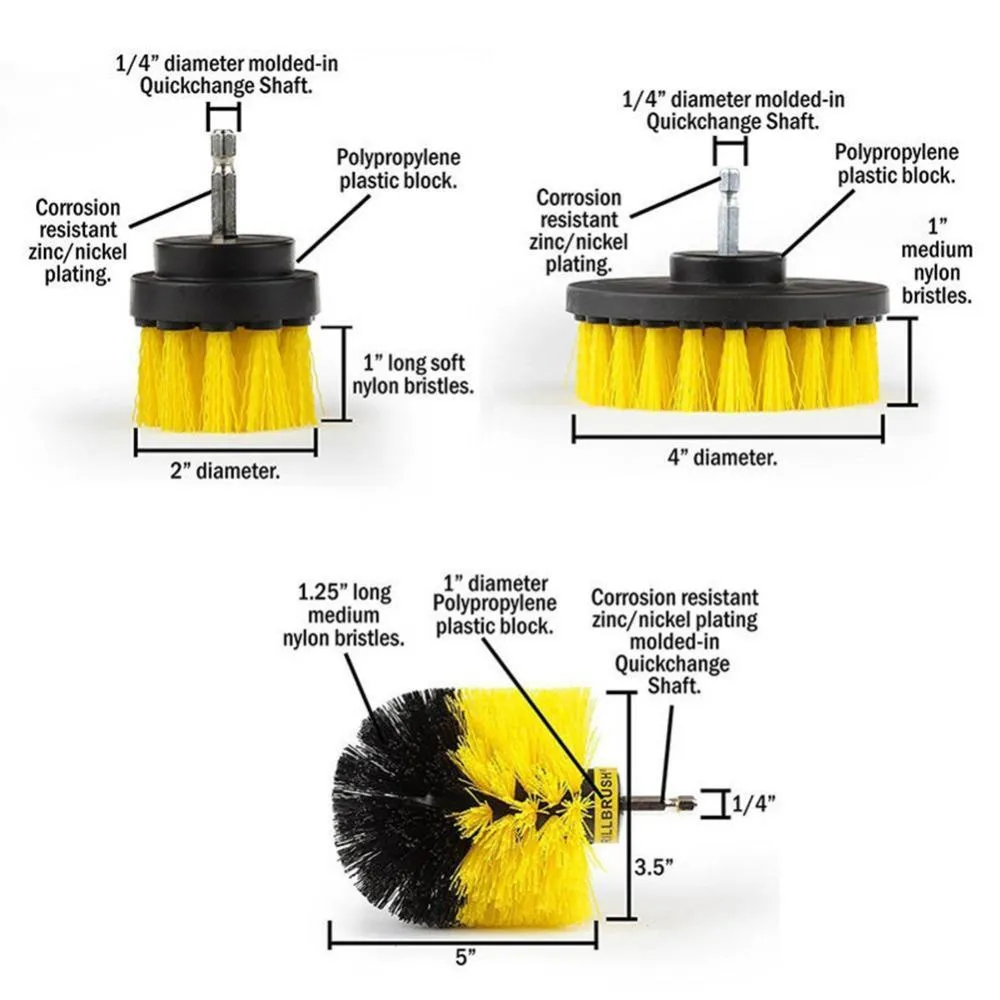 Power Scrubber Drill Brush Kit