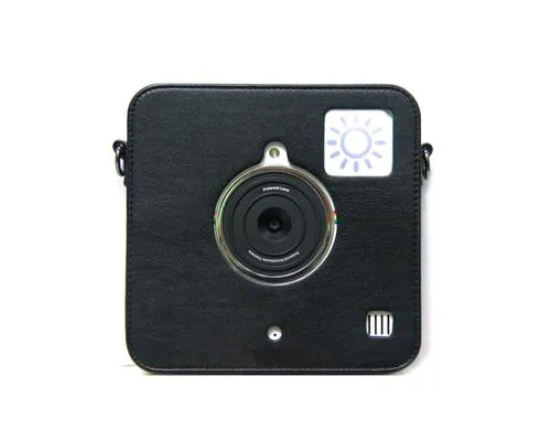 PU Leather Case for Polaroid Socialmatic Instant Digital Camera-Black