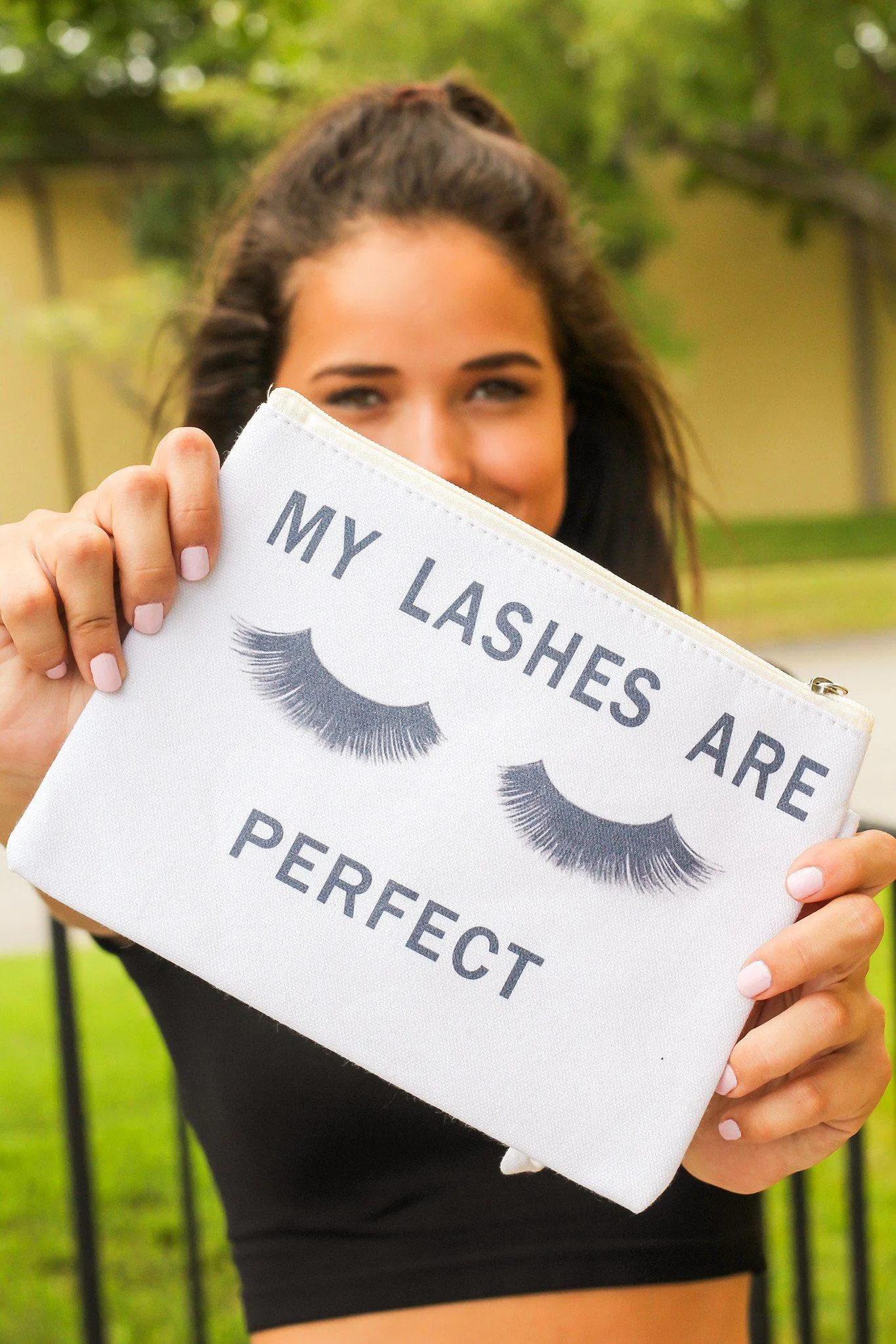 "My Eyelashes Are Perfect" Make Up Bag