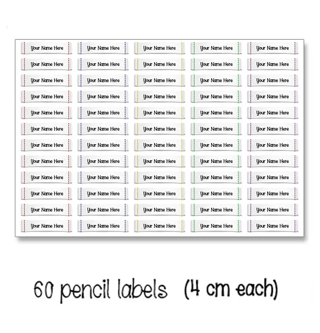 ""Fashion girls" School labels packs