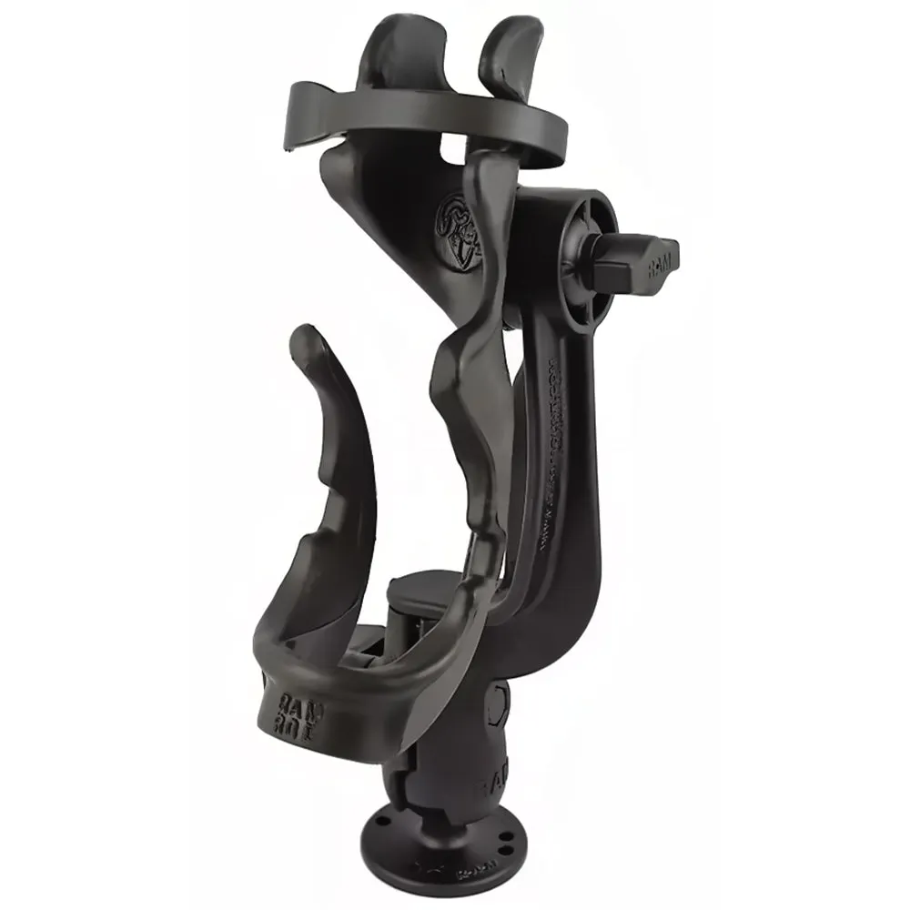 RAM Mount RAM-ROD 2000 Fishing Rod Holder w/RAM-ROD Revolution Ratchet/Socket System & Round Flat Surface Base [RAM-114-RBU]