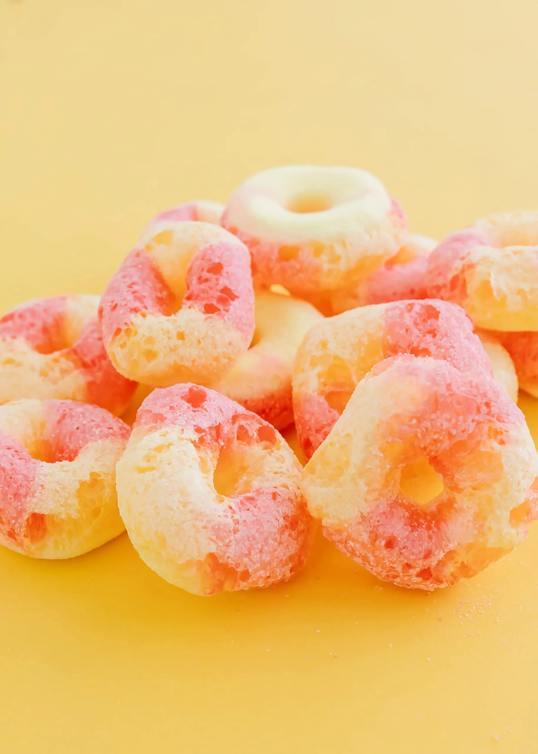 RJ Pantry Freeze-Dried Peach Rings Candy - 7oz bag