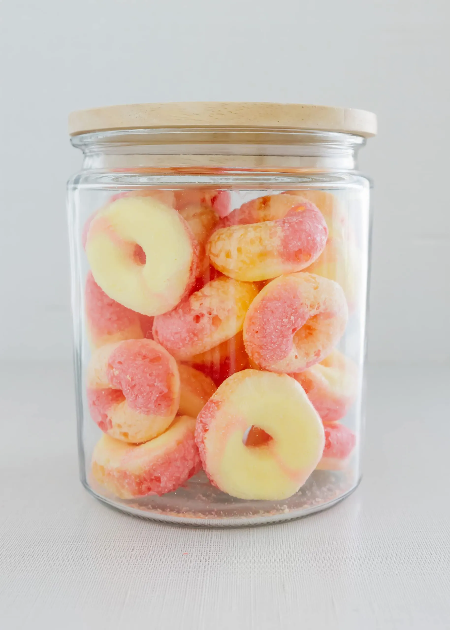 RJ Pantry Freeze-Dried Peach Rings Candy - 7oz bag