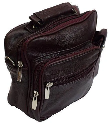 Roma Genuine Leather Organizer Bag Handbag Purse 3403