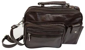 Roma Genuine Leather Organizer Bag Handbag Purse 3403