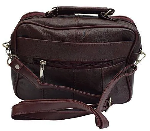 Roma Genuine Leather Organizer Bag Handbag Purse 3403