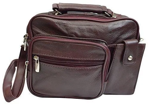 Roma Genuine Leather Organizer Bag Handbag Purse 3403