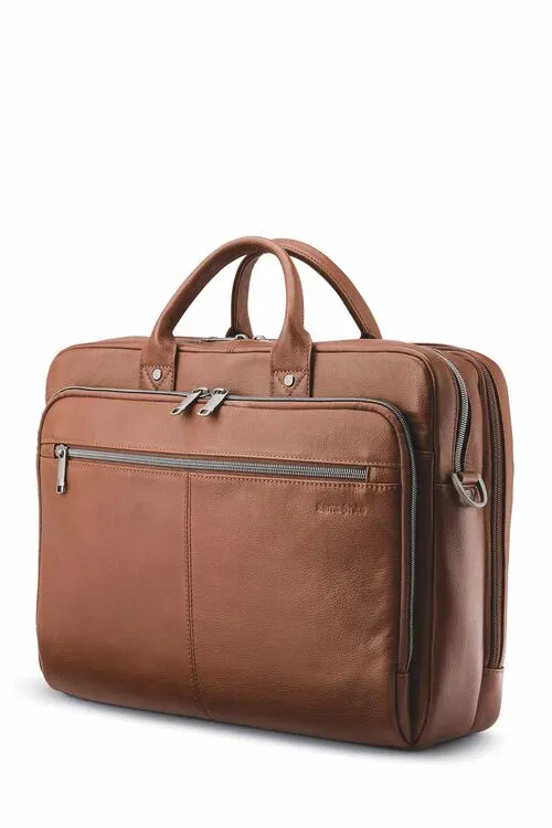 SAMSONITE CLASSIC LEATHER TOPLOADER BRIEFCASE