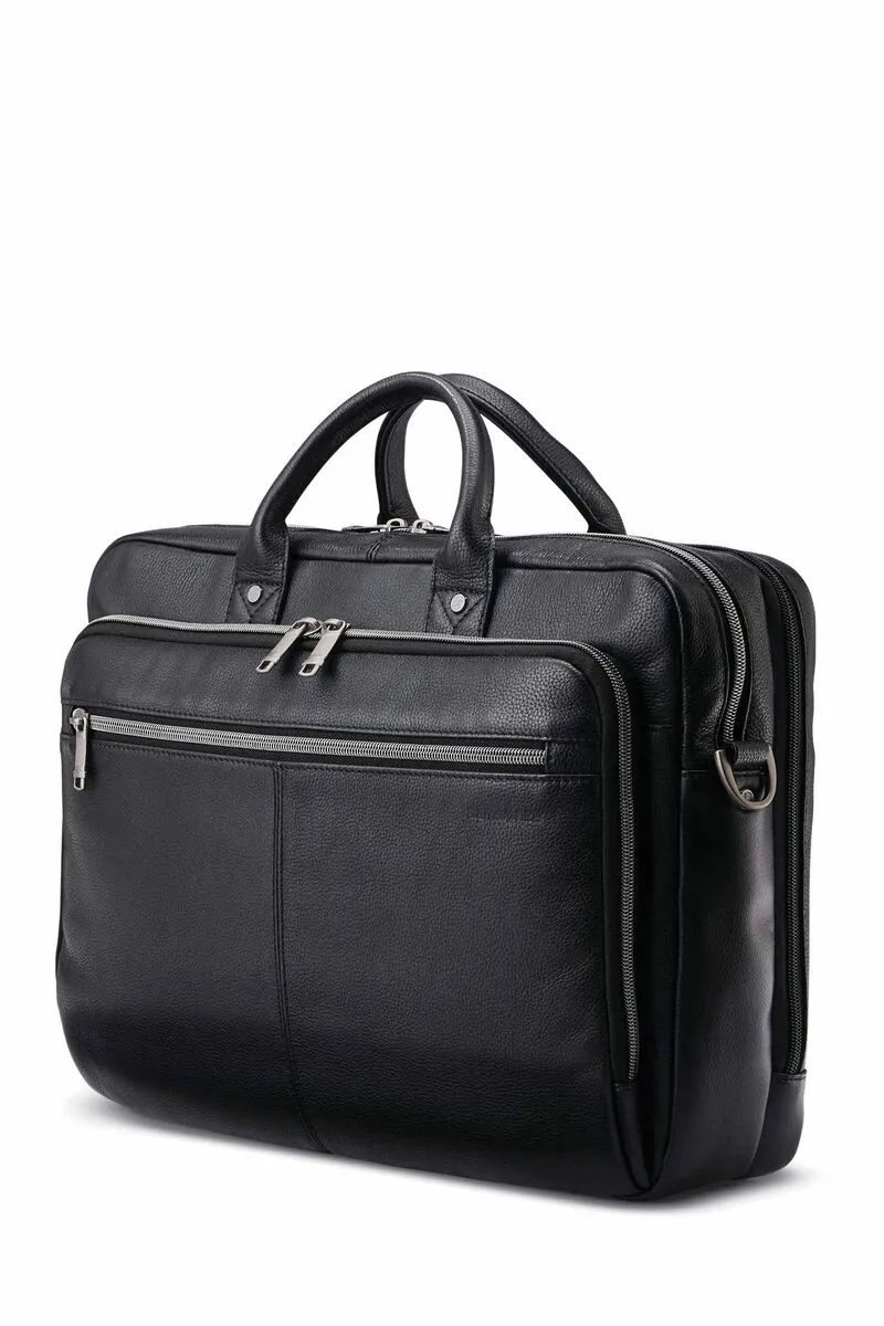 SAMSONITE CLASSIC LEATHER TOPLOADER BRIEFCASE