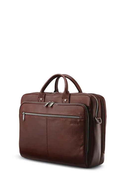 SAMSONITE CLASSIC LEATHER TOPLOADER BRIEFCASE