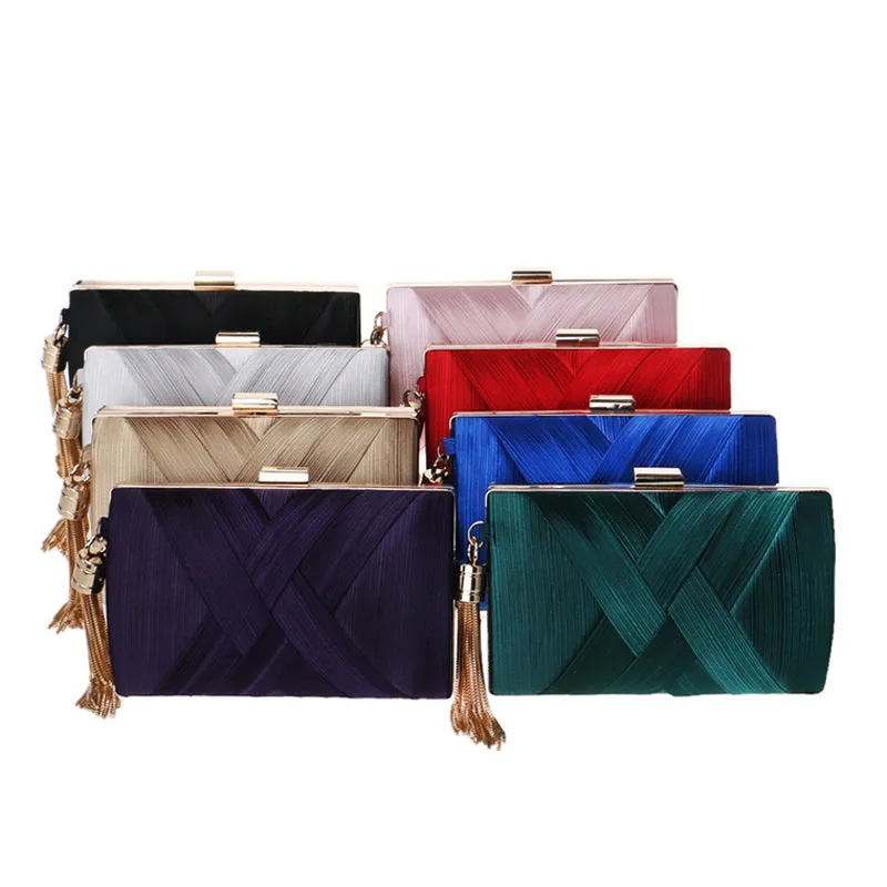 SEKUSA Tassel Fashion Ladies Day Clutch Bag Small Shoulder Handbags