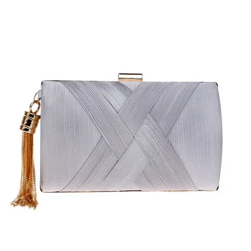 SEKUSA Tassel Fashion Ladies Day Clutch Bag Small Shoulder Handbags