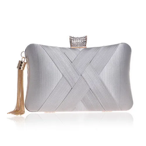 SEKUSA Tassel Fashion Ladies Day Clutch Bag Small Shoulder Handbags