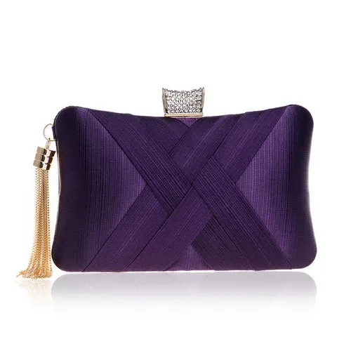 SEKUSA Tassel Fashion Ladies Day Clutch Bag Small Shoulder Handbags