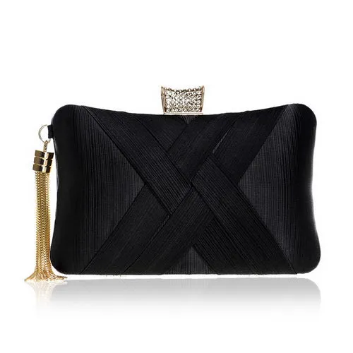 SEKUSA Tassel Fashion Ladies Day Clutch Bag Small Shoulder Handbags